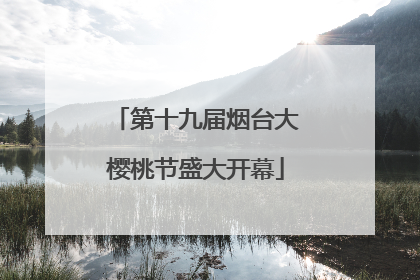 第十九届烟台大樱桃节盛大开幕
